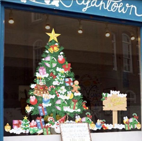 クリスマス ウォールステッカー標　おしゃれ クリスマスツリー 家庭店舗飾り　貼るだけ簡単 壁紙　プレゼント飾り　50*70cm