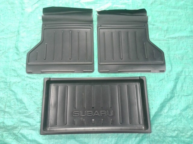 スバル RN1 RN2 ステラ 純正オプション 防水 ラゲッジマット ラゲッジトレイ ラバーマット トランクマット 3点セット