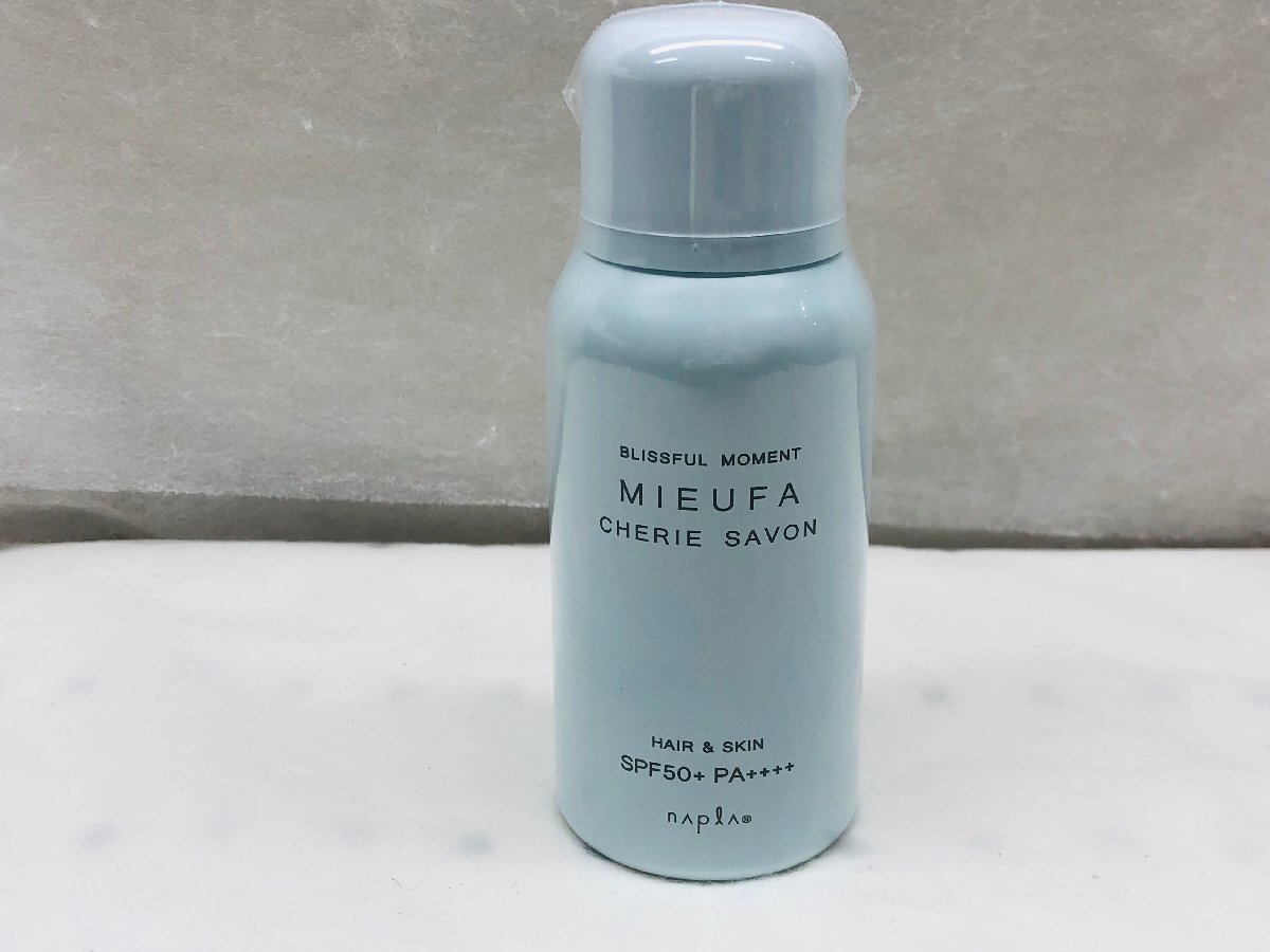 【未開封品】MIEUFA ミーファ CHERIE SAVON フレグランス UVスプレー 日焼け止め SPF50+ PA++++ ナプラ