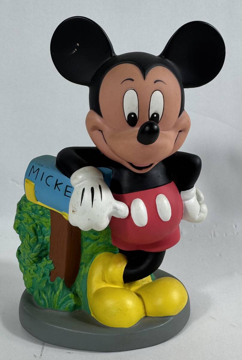 ミッキーマウス 貯金箱 ソフビ 20cm Disney ディズニー Vintage ビンテージ Mickey Mouse 人形 フィギュア