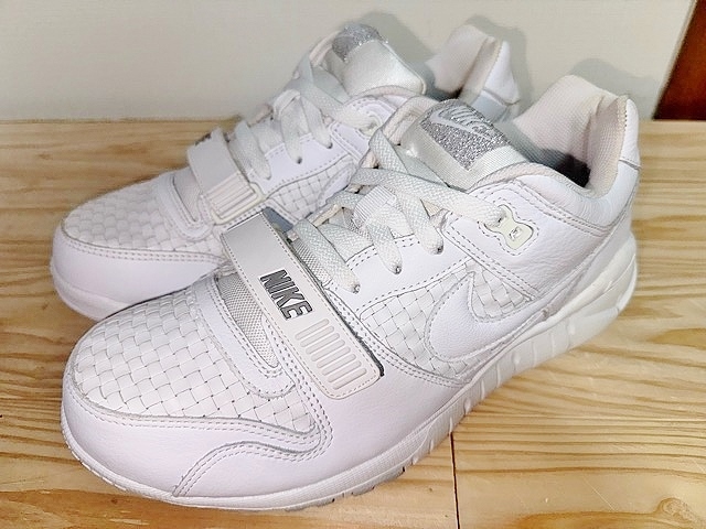 新品 NIKE エアトレーナー ウーブン 編み込み FREE AIR TRAINER ナイキ バスケットボール シューズ スニーカー 318817-111 white woven