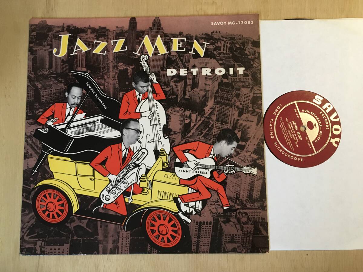 ◎USオリジナル 赤DG 手書きRVG Kenny Burrell, Tommy Flanagan, Pepper Adams, Paul Chambers, Kenny Clarke / Jazzmen Detroit /Savoy