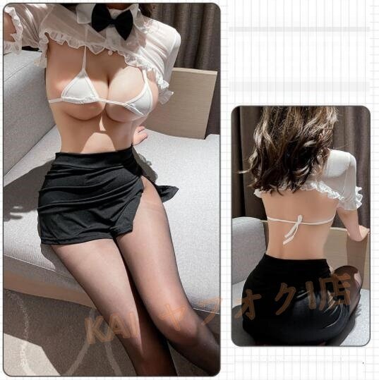 ☆新品 超セクシー コスプレ衣装 誘惑 教師 制服 トップススカートブラセット 下着 ドレス ミニスカート コスプレ衣装 ナイトウェア