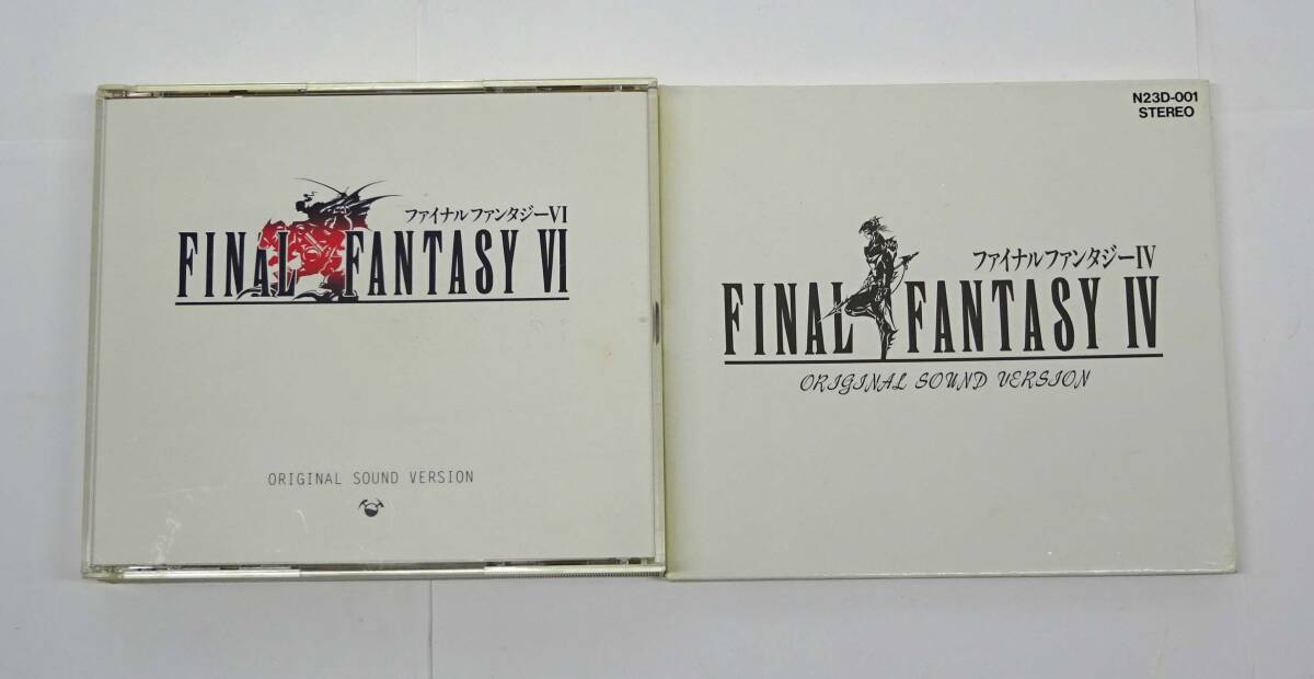 ファイナルファンタジー4と6のサントラ 6はライナーノーツ欠品 ■動作〇■