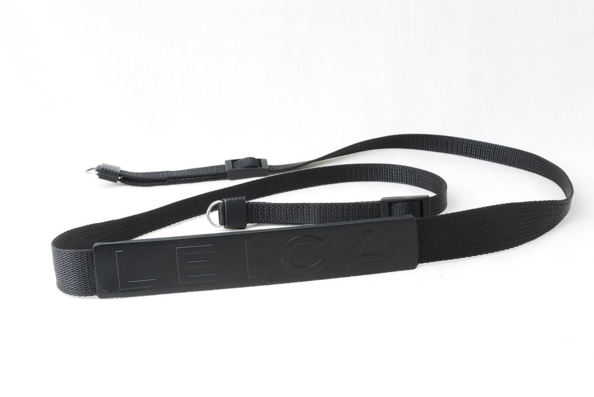 ☆LEICA ライカ 純正 カメラ キャリング ストラップ 黒色(ブラック) 金具付き ドイツ製 Germany M2 M3 M4 M5 M6 M7 MP等に Camera Strap☆