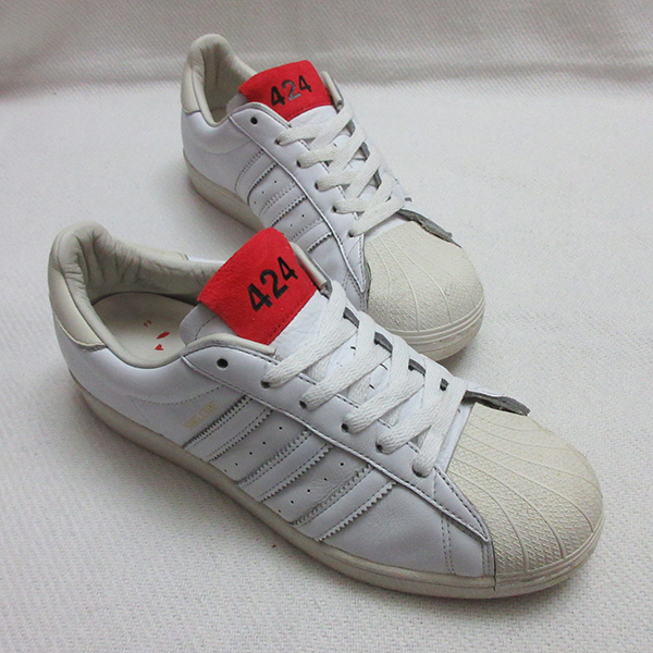 27cm 定価22000円■ adidas 424 アディダス SHELL TOE シェルトゥ スニーカー シューズ 靴 SUPER STAR スーパースター