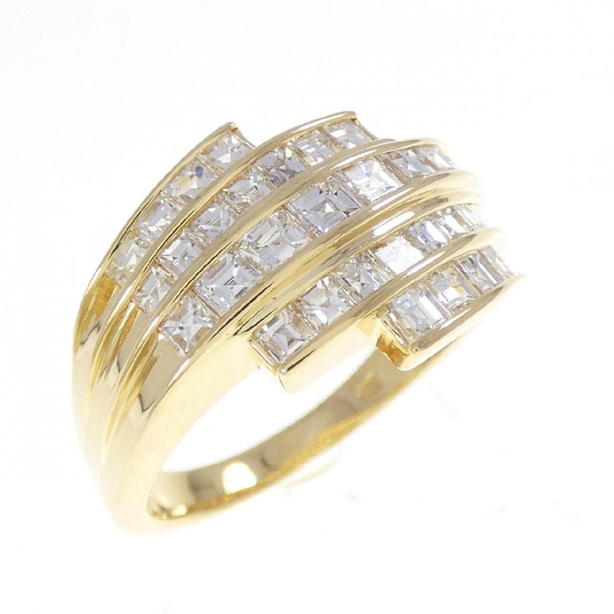 K18YG ダイヤモンド リング 1.27CT