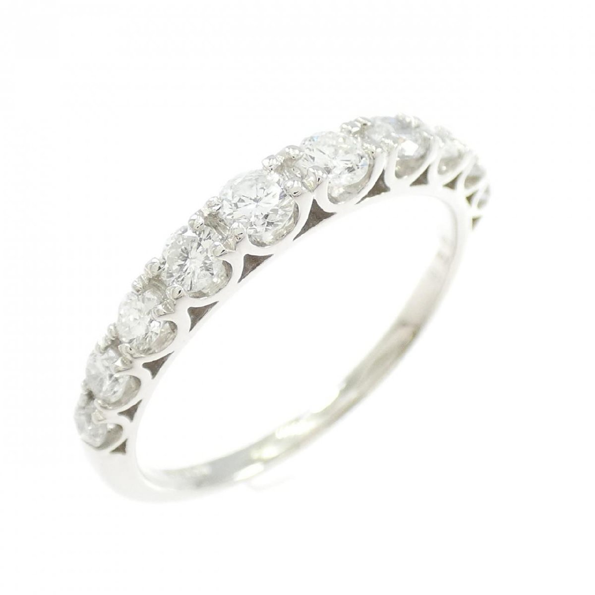 PT900 ハーフエタニティ ダイヤモンド リング 0.50CT