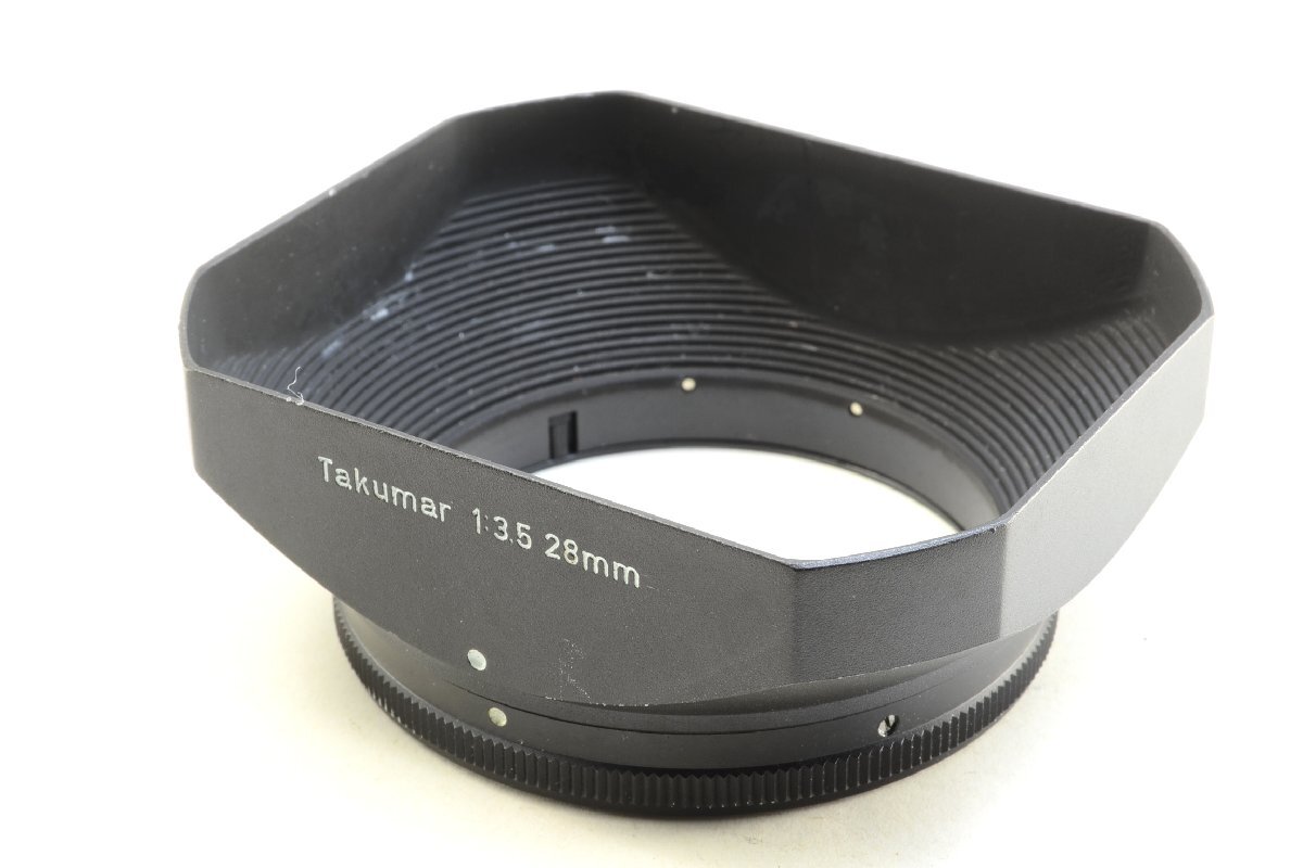【良品】Asahi Takumar 28mm F3.5用 角形メタルフード #4840
