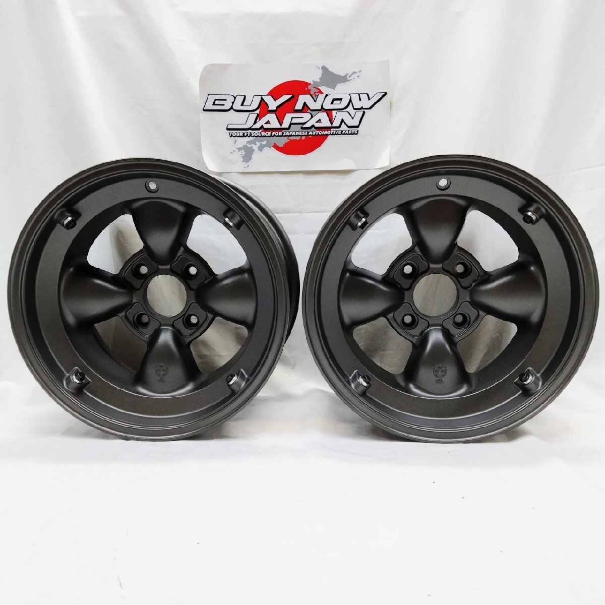 【在庫あり 即納】RS Watanabe GOTTI MG 15×8J +-0 4H-114.3 ブラック　2本 / 15インチ ワタナベ アルミホイール 金型