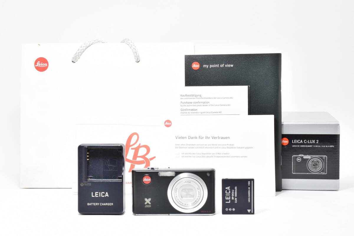  LEICA ライカ デジタルカメラ C-LUX2 慶應義塾記念品マーク コンパクトデジタルカメラ 箱付き 　♯4466