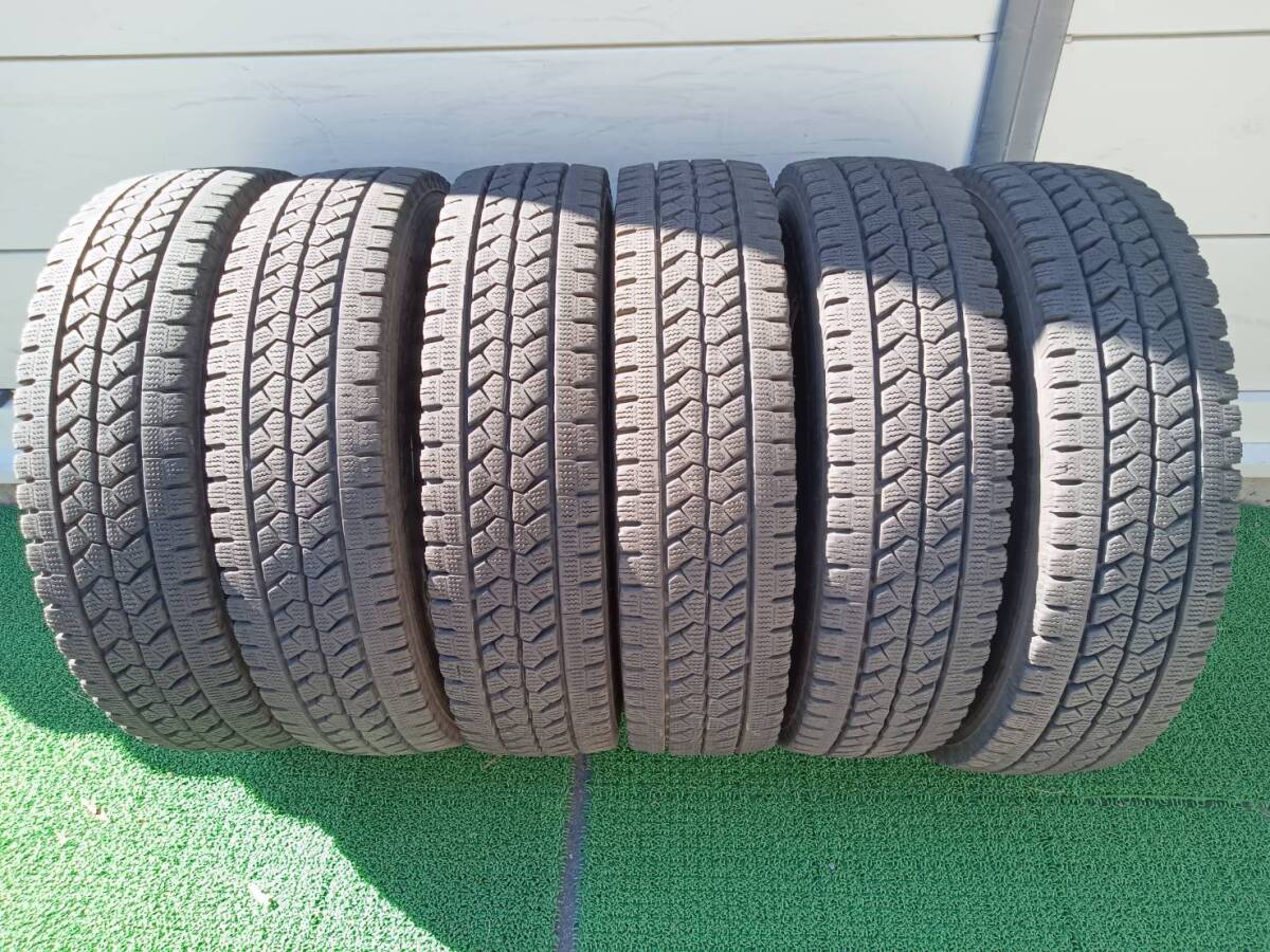 ★残り溝約8.5-10.5mm★19.21.22年製★ ブリヂストンBLIZZAK W979 205/80R17.5 120/118L LT　6本セット スタッドレス　C936