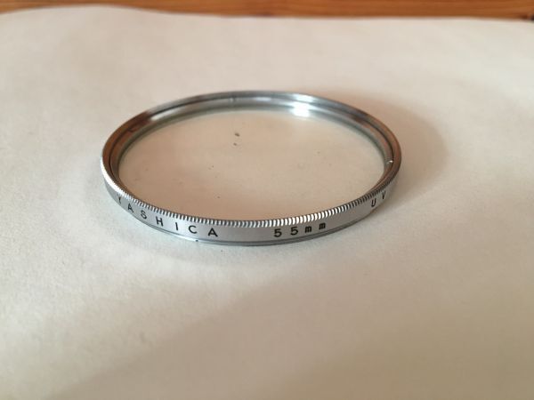 25529 銀枠 フィルター YASHICA 55mm UV