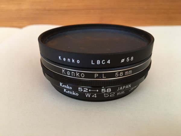 25585 大量 まとめ フィルター filter 58mm 52mm W4 PL LBC4