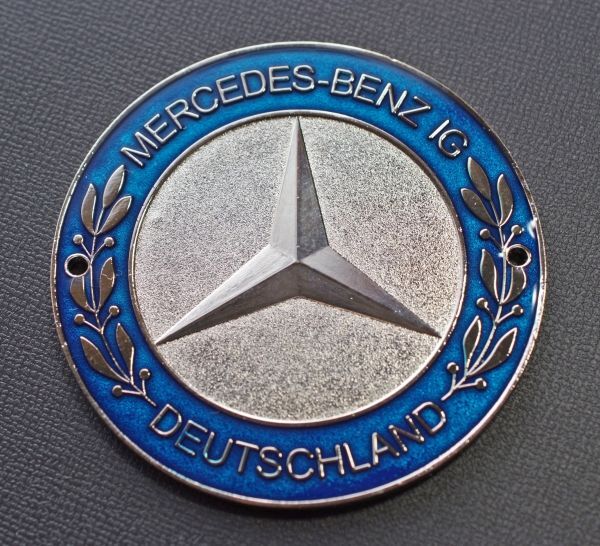 〇Mercedes Benz エンブレム IGクラブ グリルバッジ W70㎜ /メルセデスベンツmvc W120W121W127W128W105W180W110 Ltdb euro ocitys