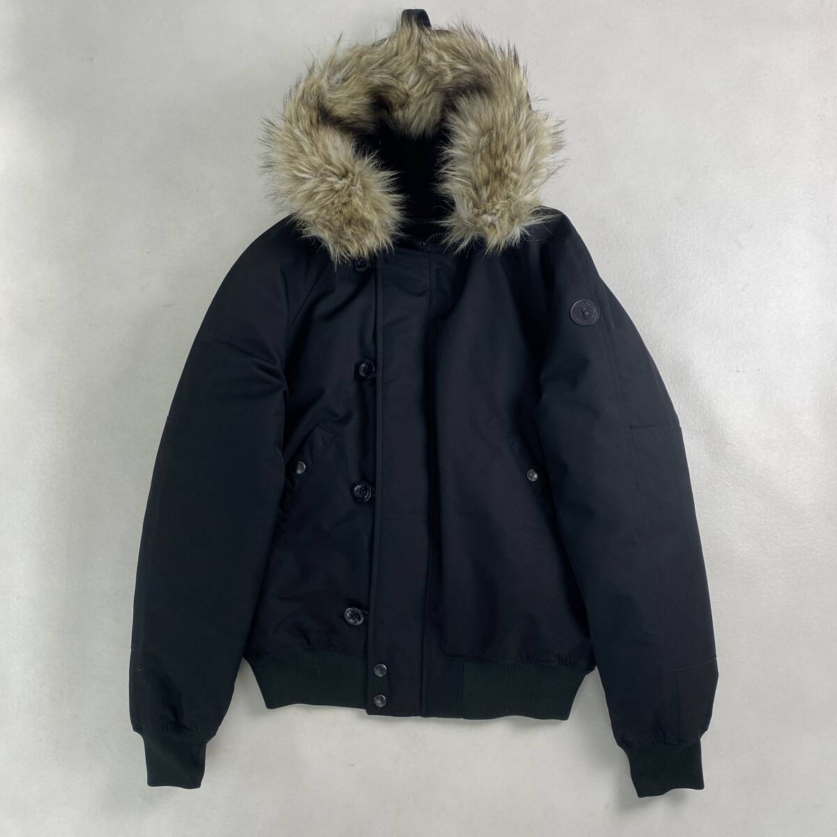 ポロラルフローレン フライトジャケット N-2B 現行 近年 ファー 取り外し可能 ダウンジャケット POLO RALPH LAUREN S M相当