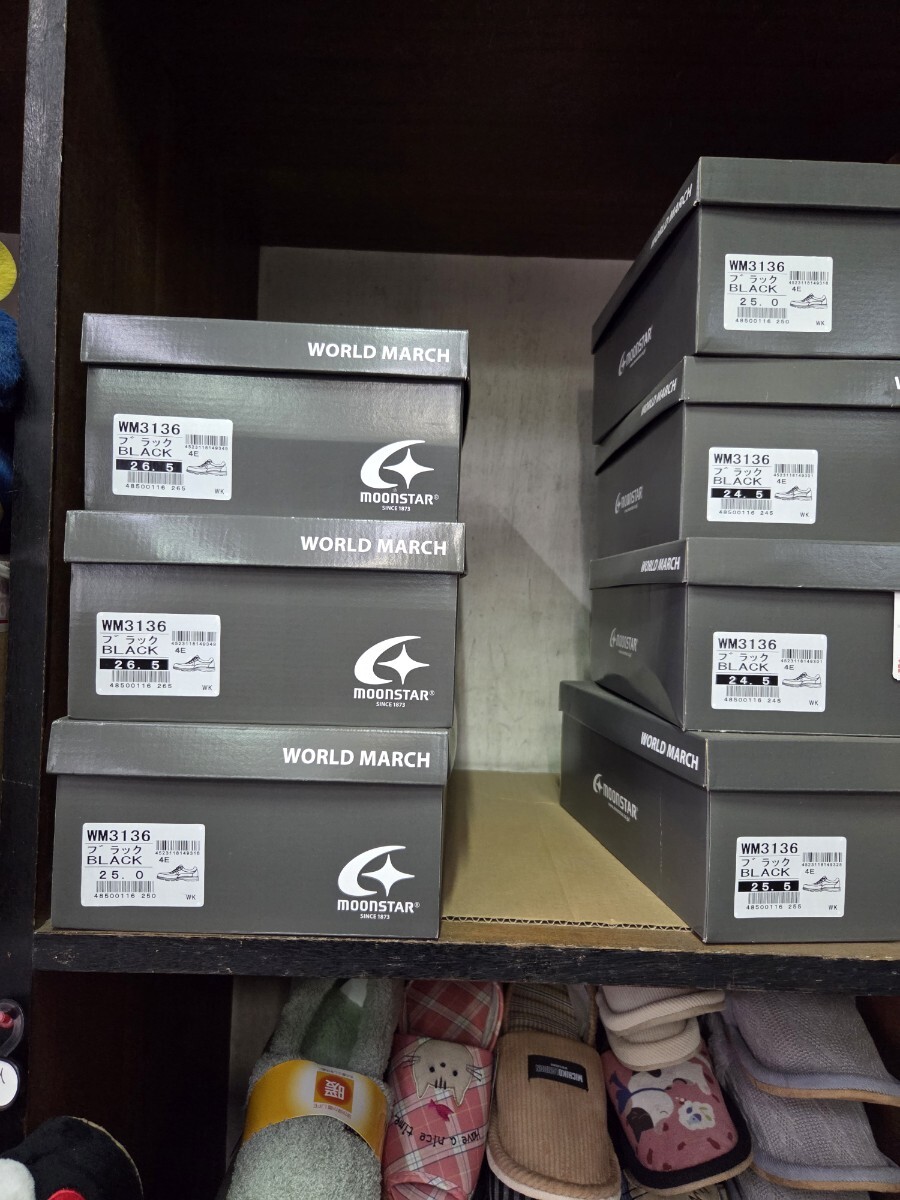 ムーンスターWM3136 25cm 4E ブラック定価10780円を半額4980に