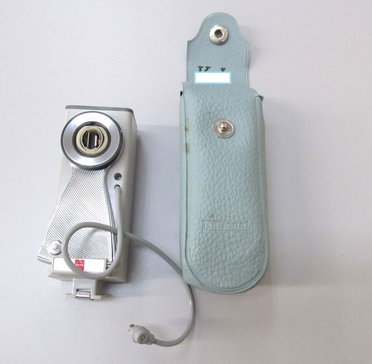 ■ BEk ナショナル フラッシュ発光器 PB-3 イニシャル付き ケース付き フラッシュガン 動作未確認 直径10cm 送料600円　