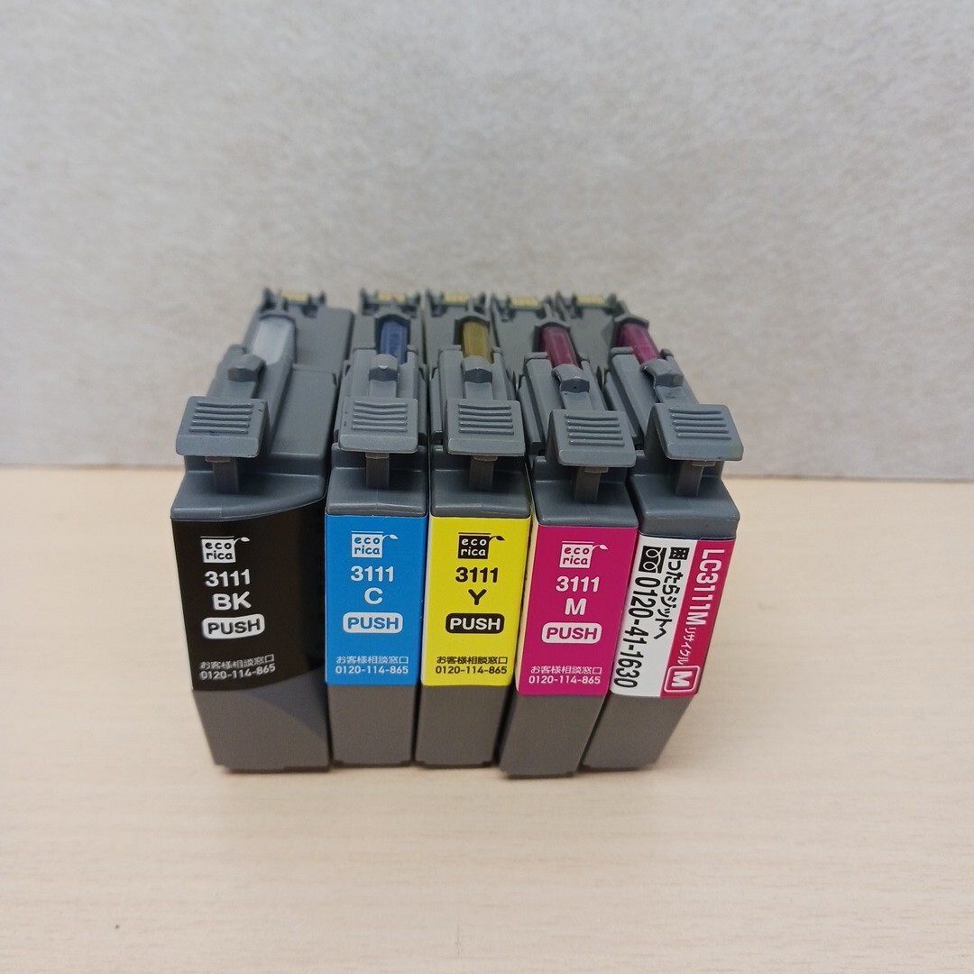 y112807k ブラザー【互換品】Brother　エコリカ(BK/C/M/Y)　jit(M) 5本セット