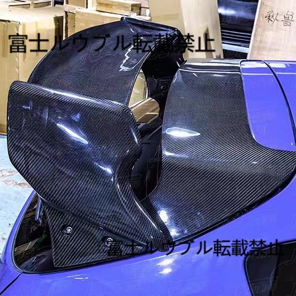 スバル インプレッサ GRB/GRF用 VARISスタイル カーボン製 ダブルリアウイング トップウイング エアロパーツ