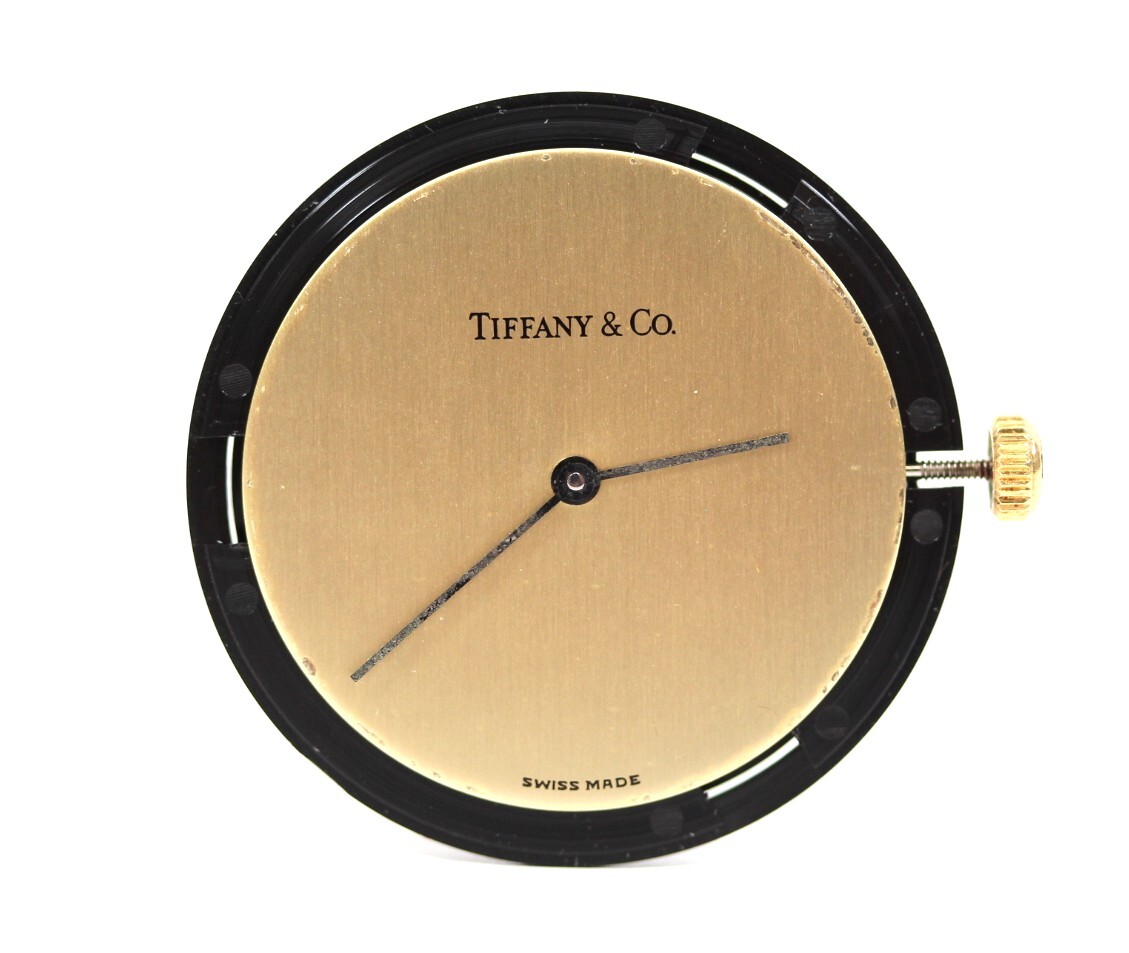 Y7047#◆ジャンク品◆TIFFANY&Co. ティファニーETA.255441 クォーツムーブ ティファニー文字盤