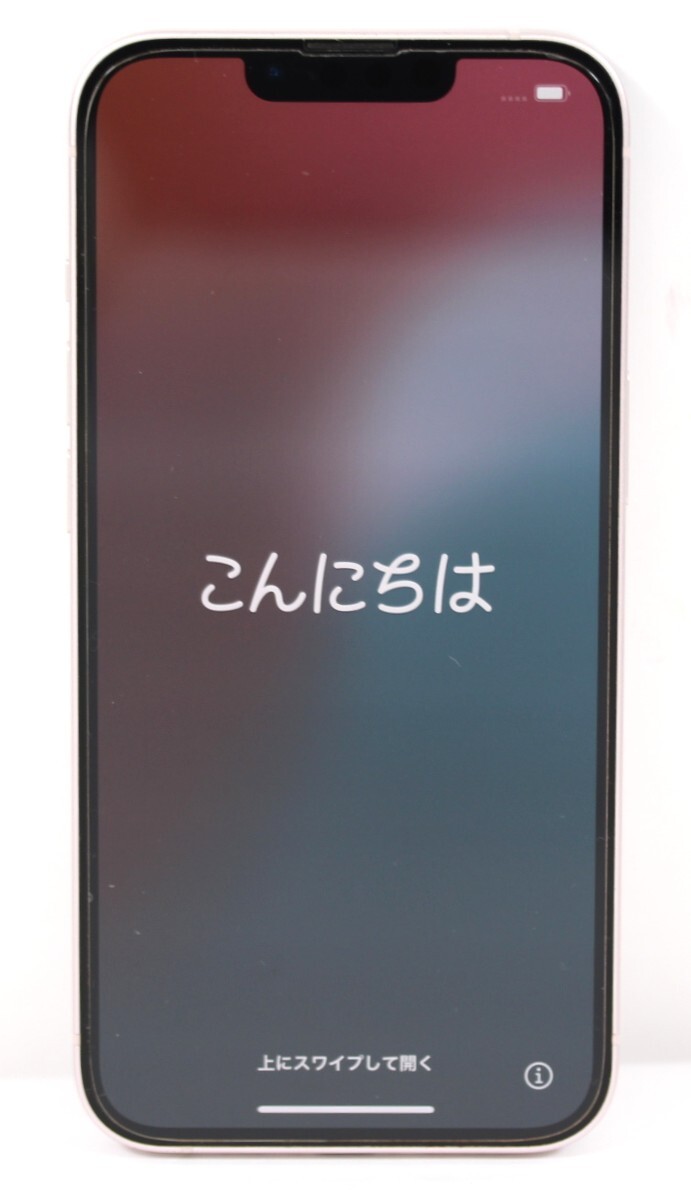 Y7044#◆中古品◆Apple アップル iPhone 13 128GB ピンク MLNE3J/A SB 〇判定 SIMロック解除済み 　
