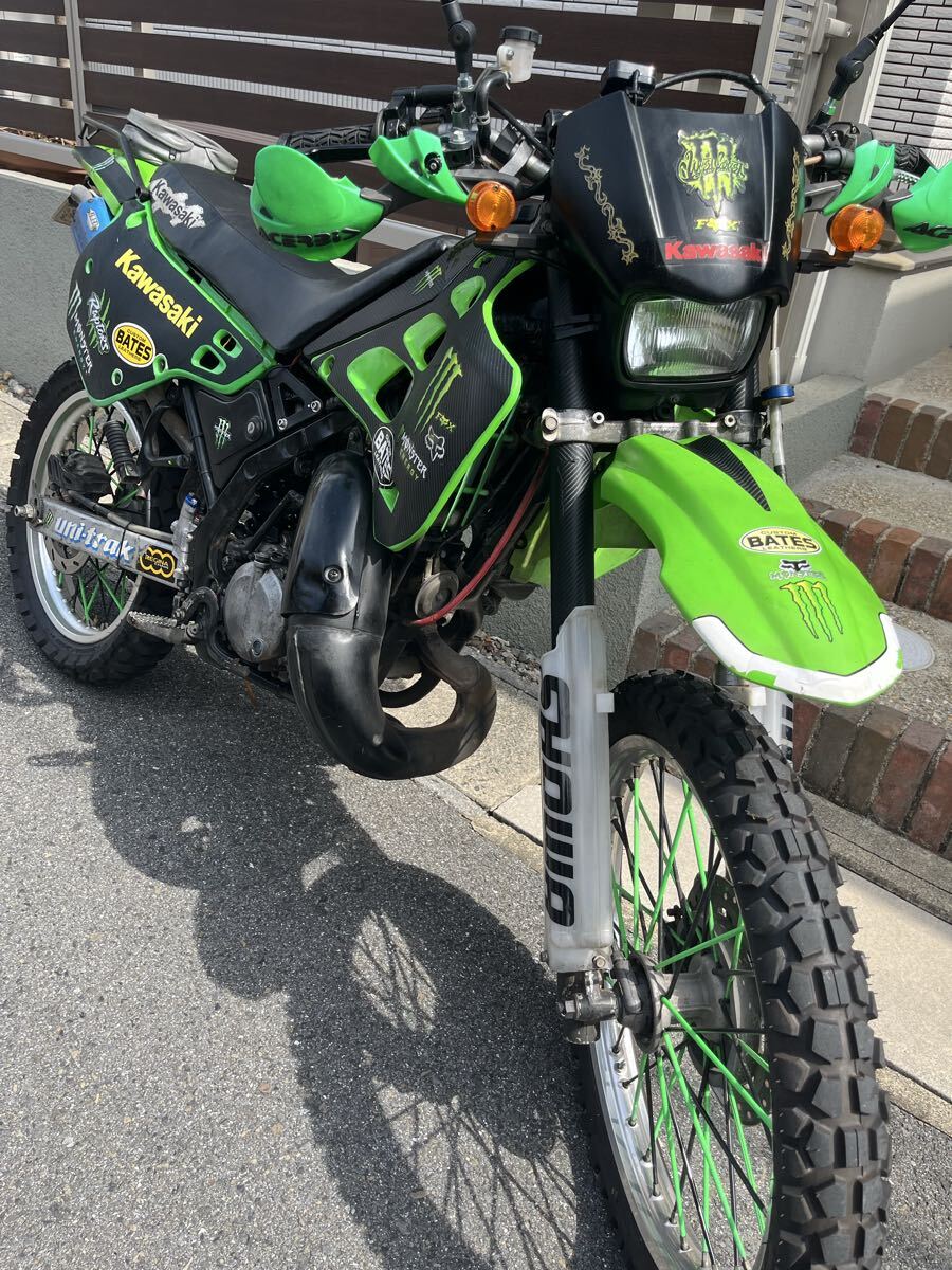 KDX125SRカスタム多数　車体程度良好　外装やれ割れあり カワサキ 2スト 