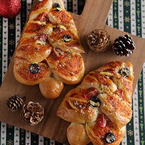 ABCクッキングレシピ＊1dayレッスン「キラキラ★X'masツリーパン」紙レシピ