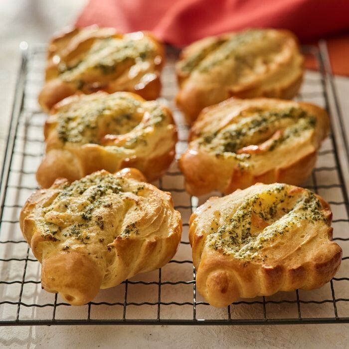 ABCクッキングレシピ＊1dayレッスン「ガーリックバターロール」紙レシピ