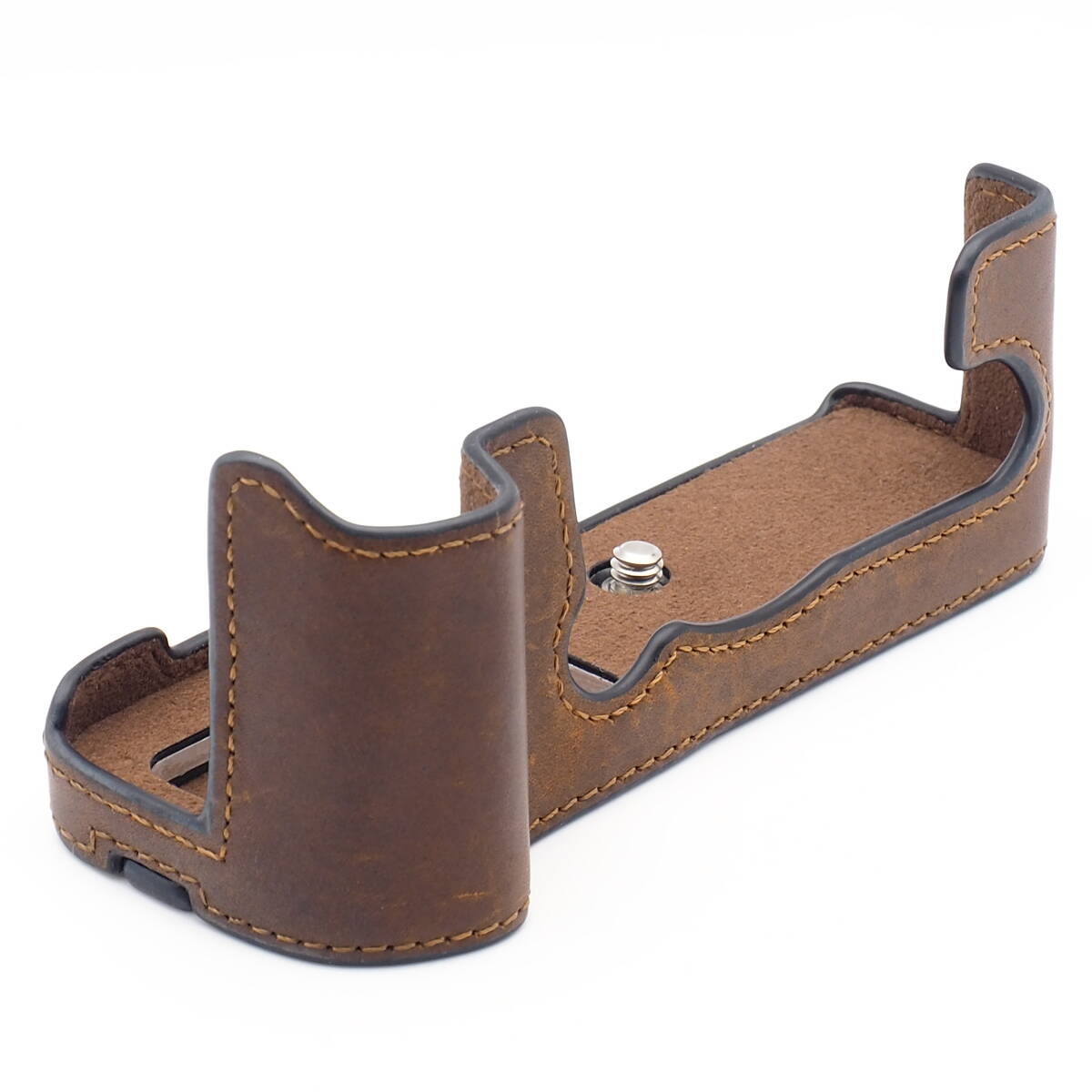 FUJIFILM X-T4 レザー ボディケース ハーフケース チョコレートカラー ダークブラウン 上質革ケース [SHELV] お買い得！