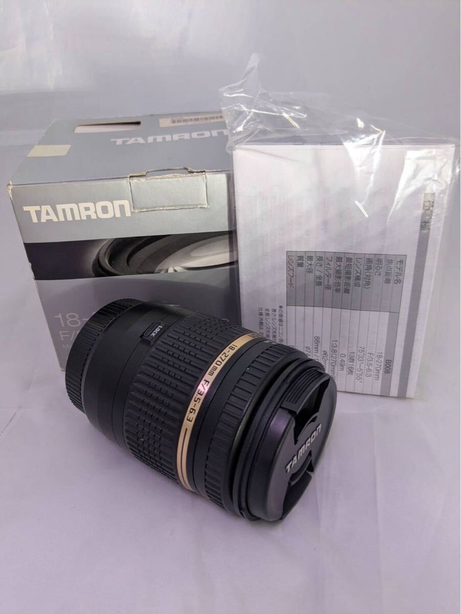 ★極上美品★タムロン TAMRON 18-270mm F3.5-6.3 Di II VC PZD キヤノンEF用 Canon　元箱付き　＃１１１０３