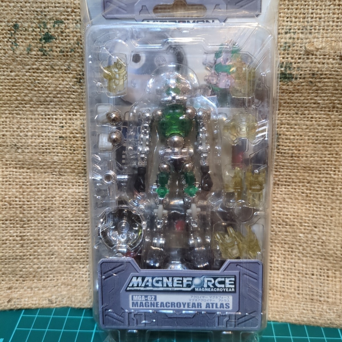 開封品 ミクロマン マグネフォース MGA02マグネアクロイヤーアトラス タカラ フィギュア 小さな巨人 マテリアルフォース