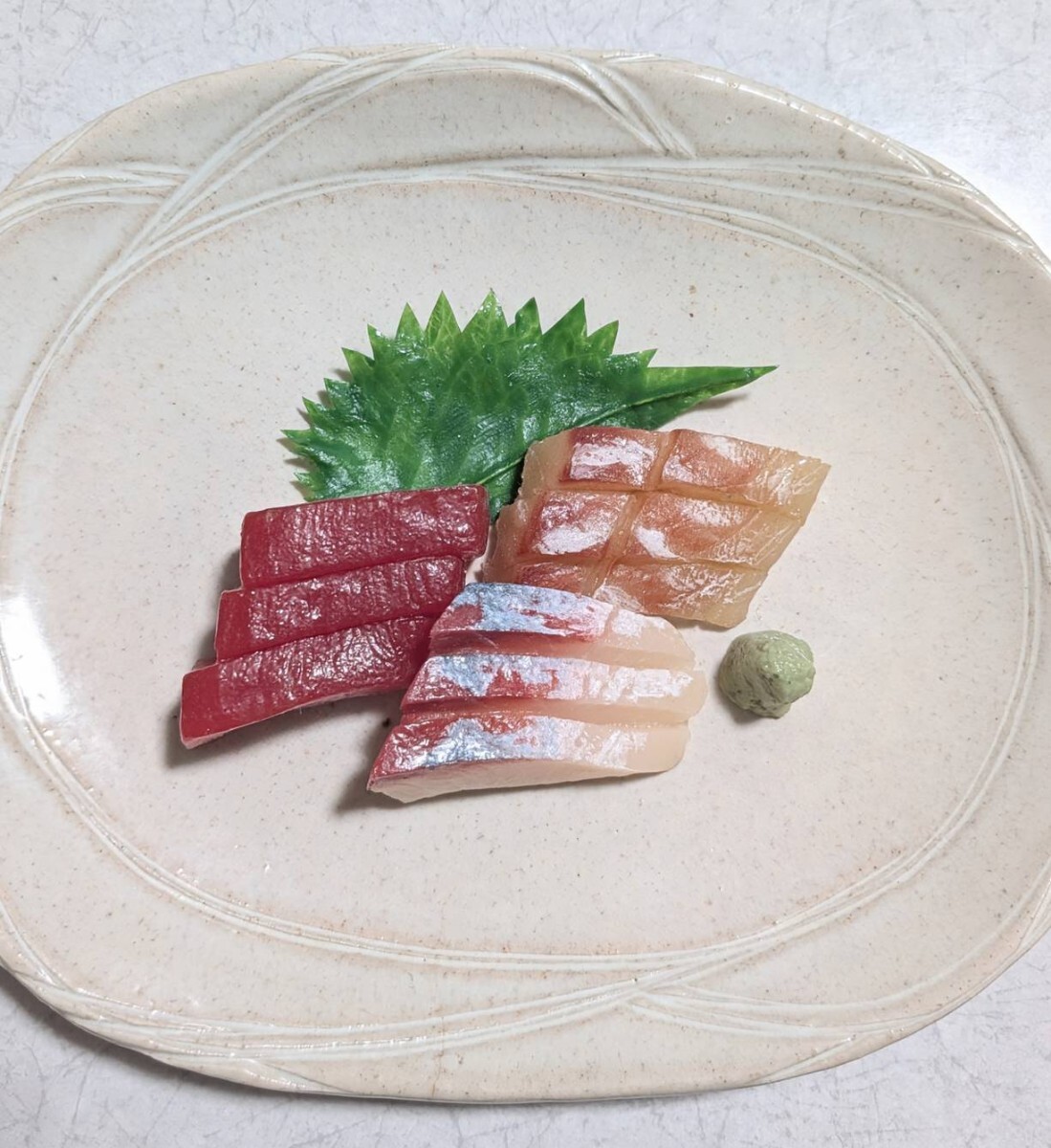 【まいづる食品サンプル】刺身　まぐろ　鯛　はまち　単品売り　F-84