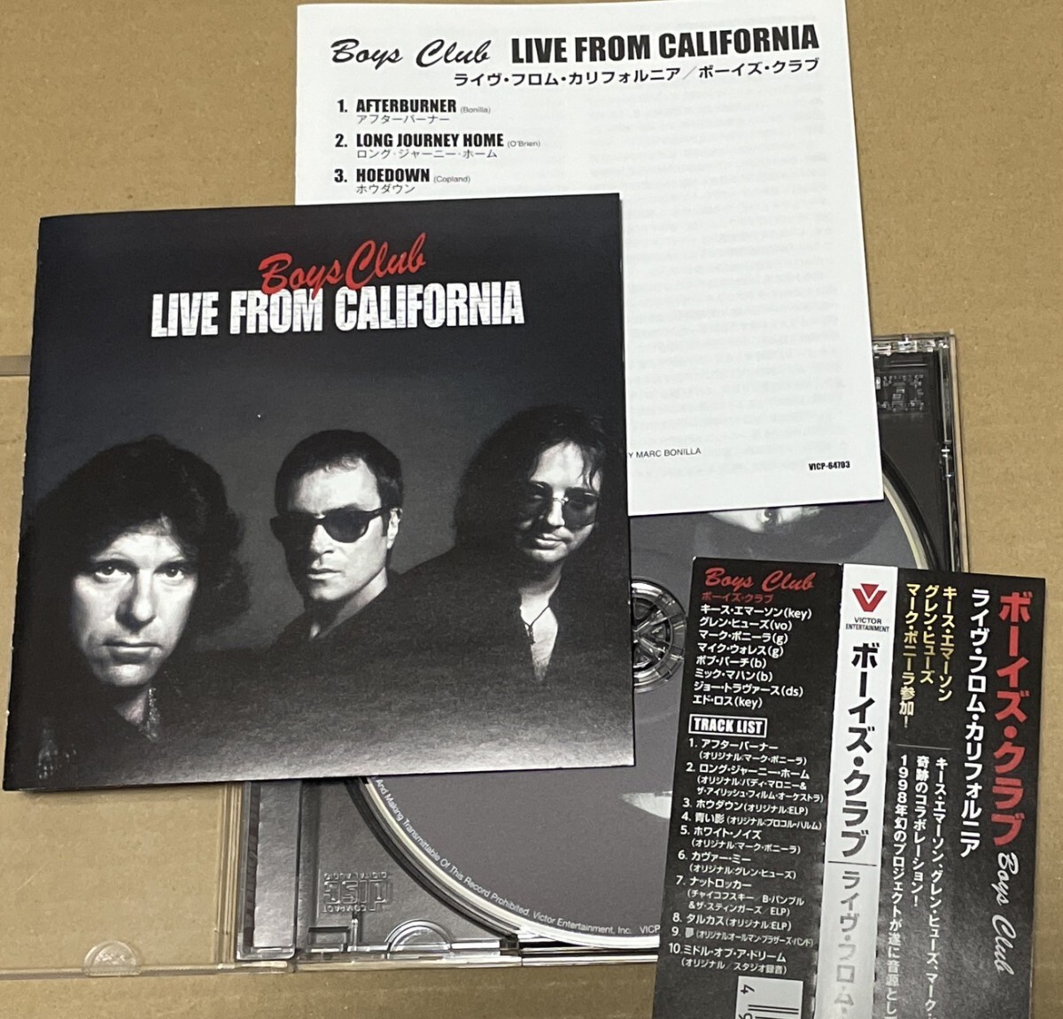 送料込 Boys Club - Live From California 国内盤CD / ボーイズ・クラブ - ライヴ・フロム・カリフォルニア / VICP64703
