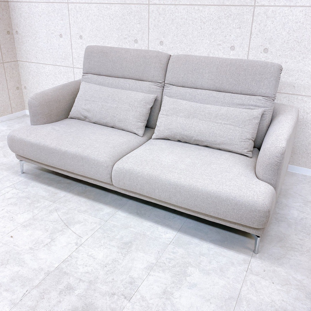 ARMONIA 2～3人掛けソファ ヘッドレスト可動 クッション2個付き