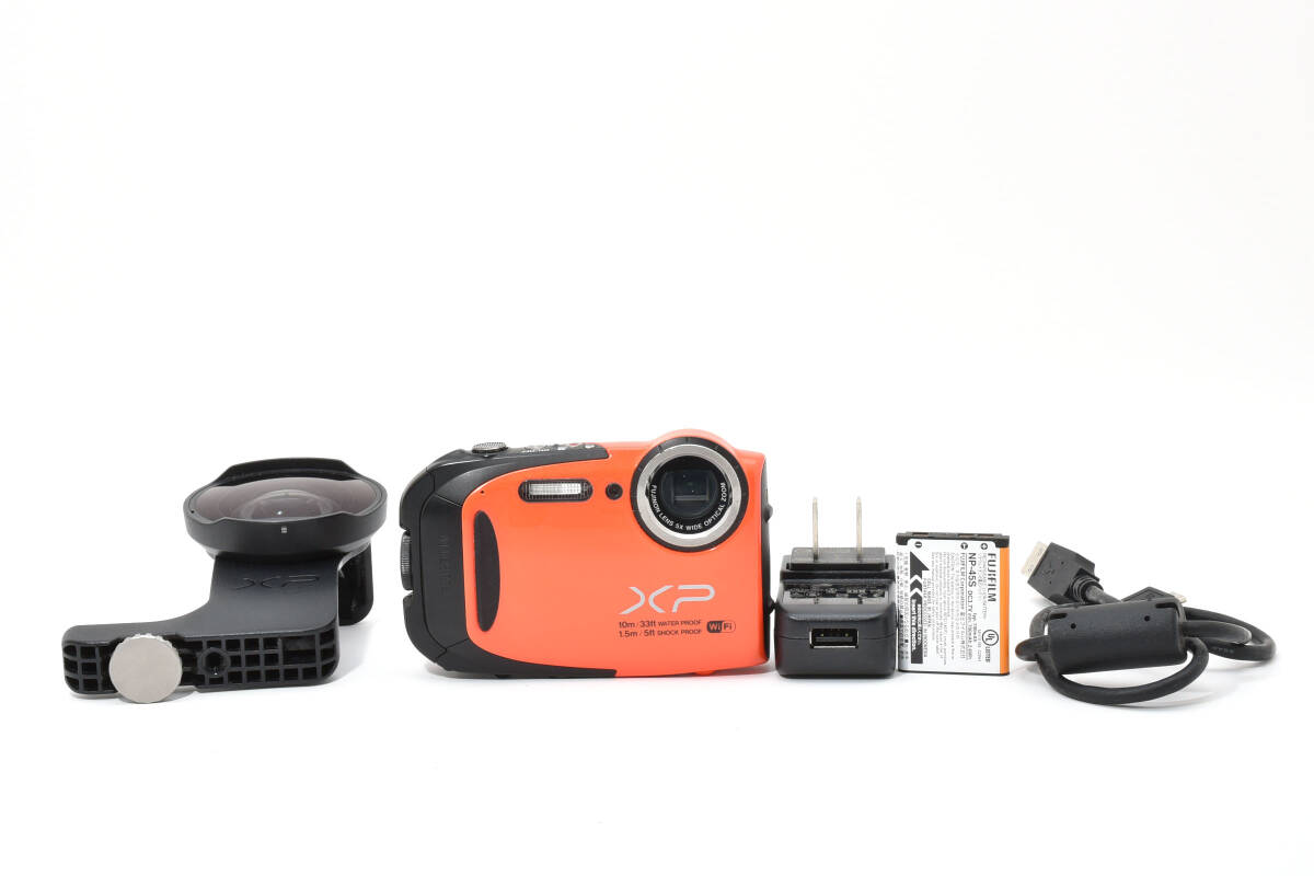 フジフィルム FUJIFILM Finepix XP70 オレンジ 5x アクションカメラレンズ