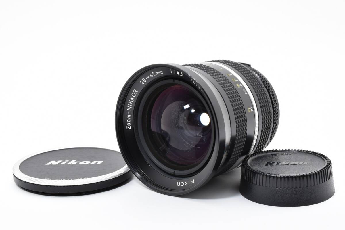 ニコン NIKON Ai ZOOM NIKKOR 28-45mm F4.5 NIKON 72N スクリューメタルキャップ付