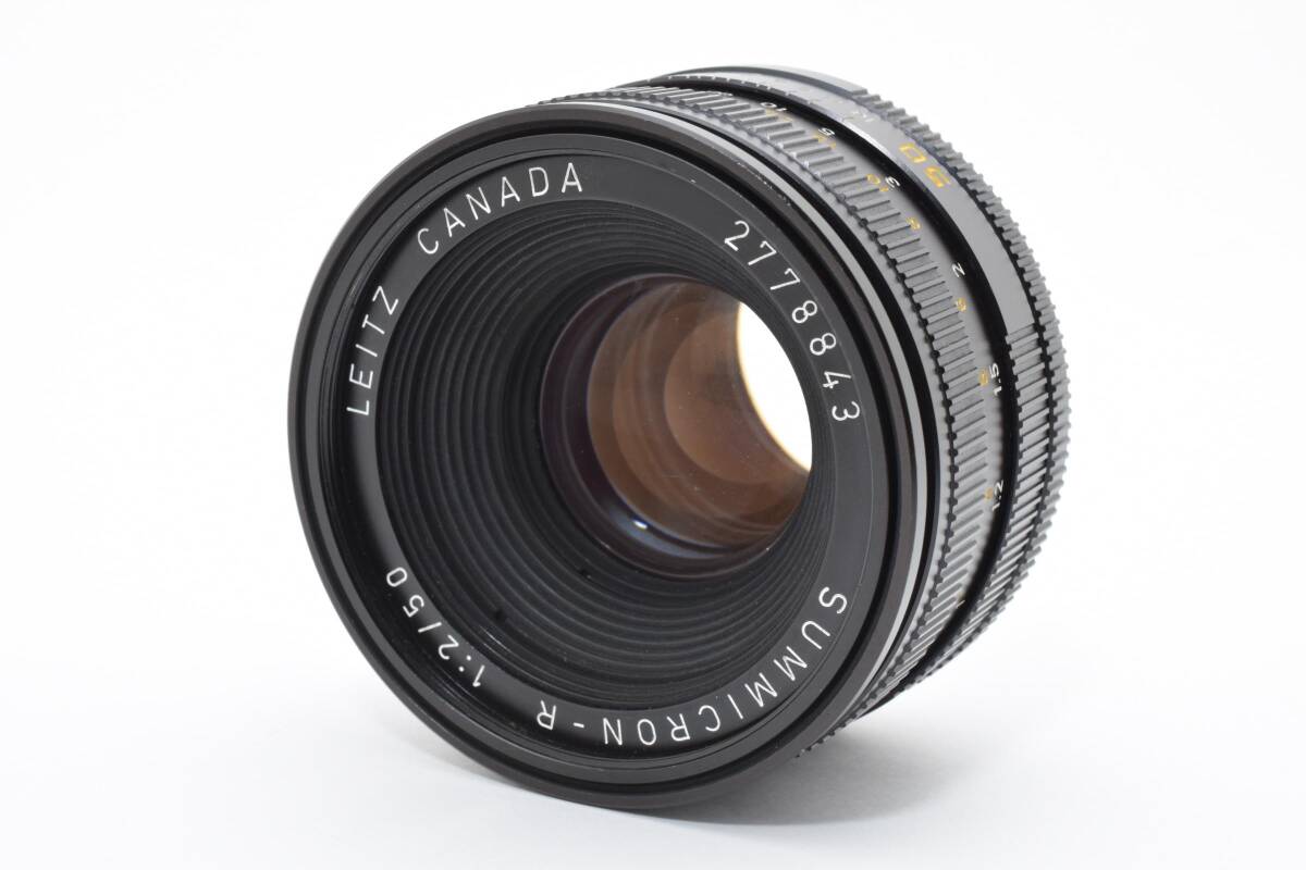 美品級★ Leica LEITZ SUMMICRON-R 50mm F2 3-CAM カナダ製 名玉 3カム