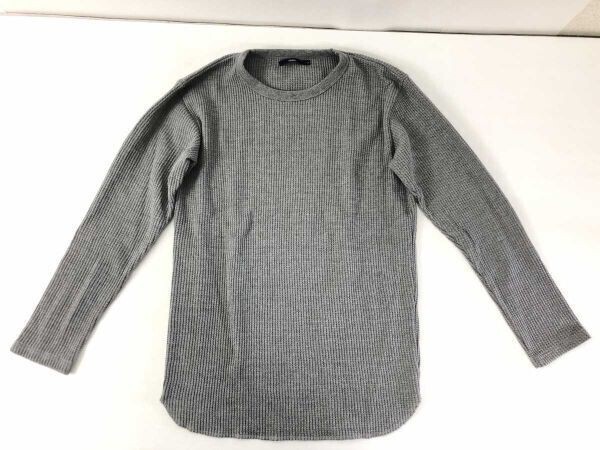 CIAOPANIC チャオパニックアメカジ ストリート ワッフル サーマル カットソー ロンT トップス メンズ 古着 ポリエステル65%綿35% L グレー