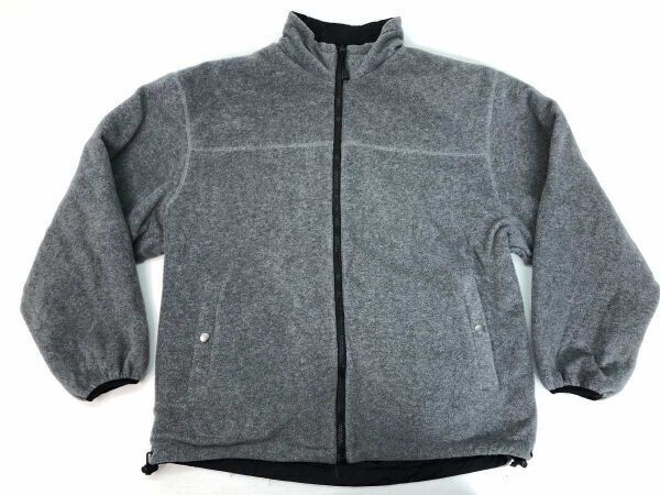 ウッズ woods CANADA カナダ オールド アメカジ アウトドア 古着 リバーシブル ナイロン/フリース ジャケット メンズ L 黒/グレー