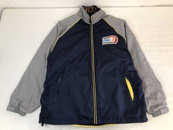 メダリストクラブ MEDALIST CLUB 平成レトロ 競輪グランプリ '06 東京オーヴァル京王閣 フリースライナー付き ジャケット メンズ L 紺