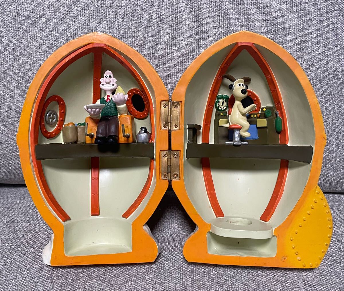 ウォレスとグルミット　チーズホリデー　キーラック　フィギュア　マリモクラフト　宇宙船　入手困難