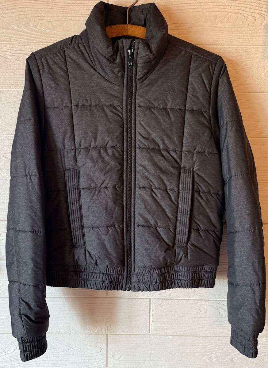 美品★adidas/アディダス★キルティング　ジャケット　ダークグレー　ゴルフ　レディース　サイズL