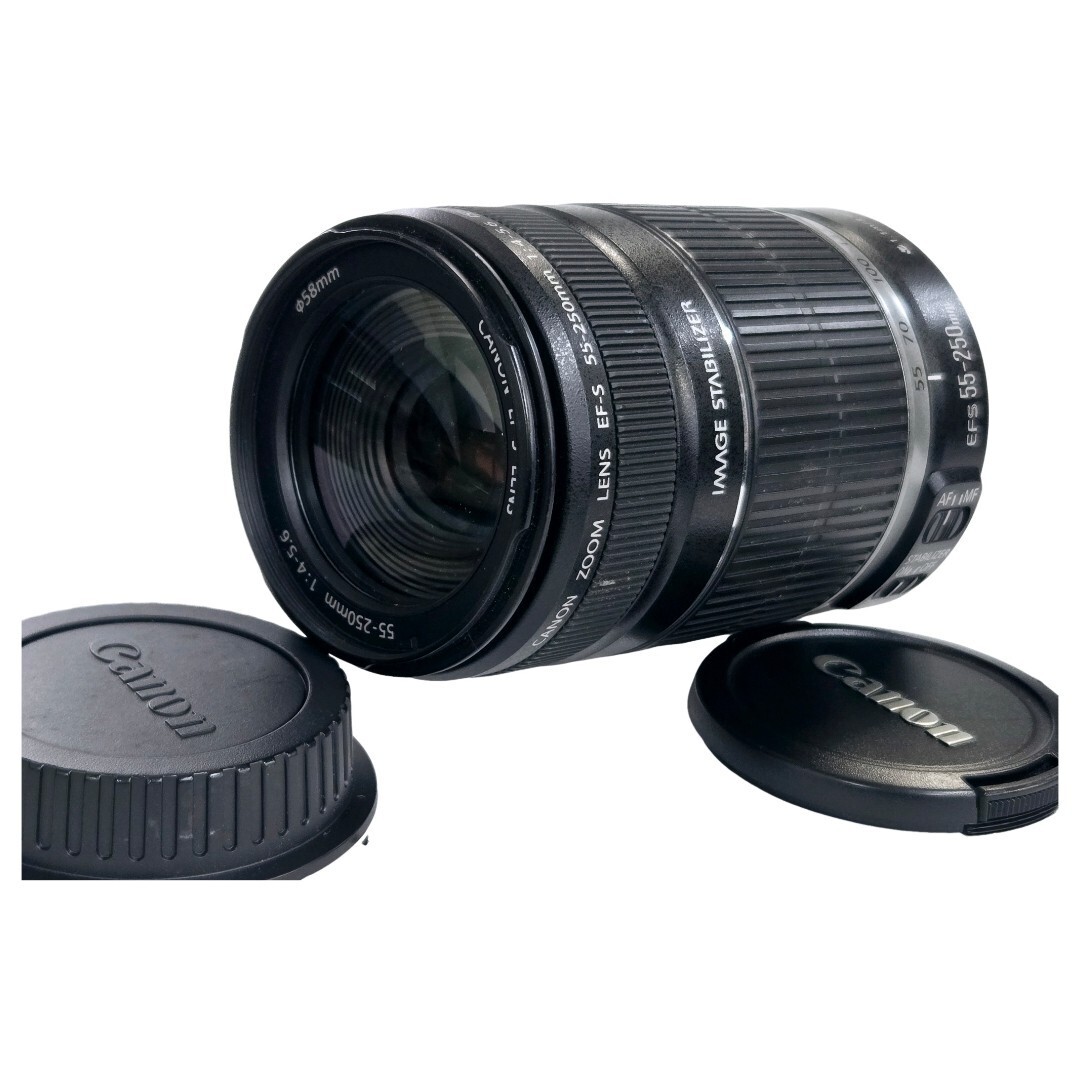【美品】 CANON キャノン EF-S 55-250mm F4-5.6 IS #20688