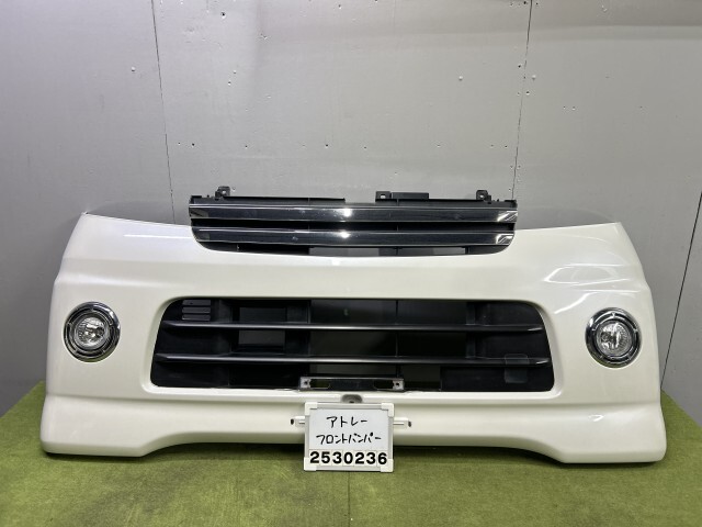 ハイゼット/アトレー S320G フロントバンパー グリル フォグ付 パッと見きれい S330G カスタムターボRS W24 52119-B5080-10 2F 016973