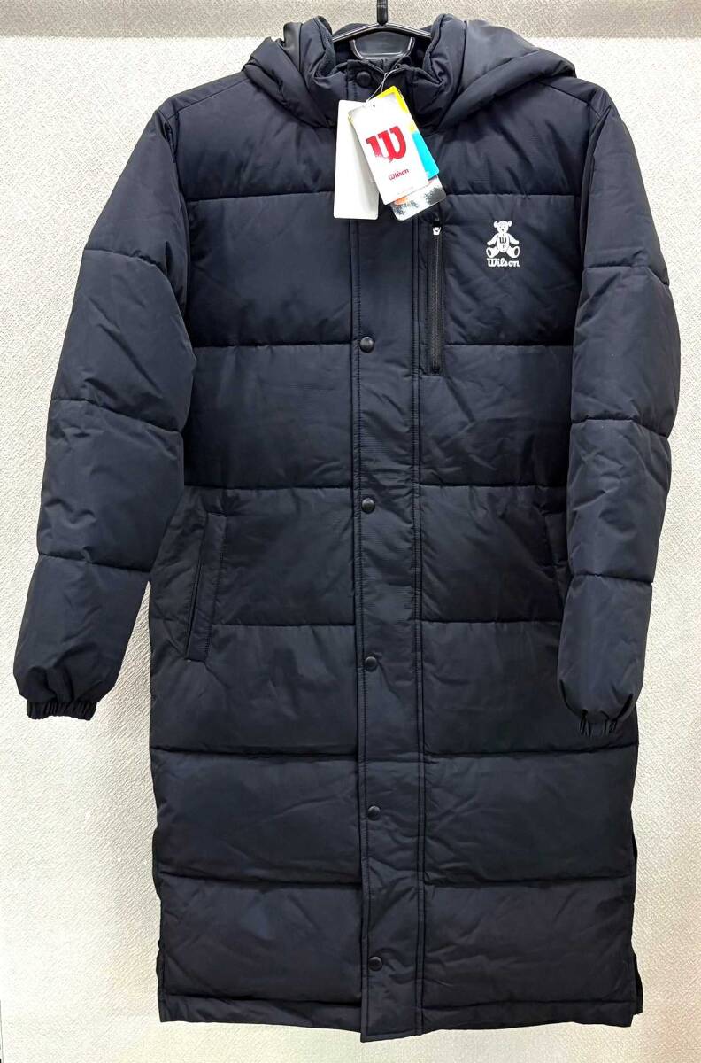 送料無料◆即決お買得♪ウィルソンベア中綿ロングコートsizeＬ◆443268(BKブラック黒)◆WilsonBear◆ベンチコート