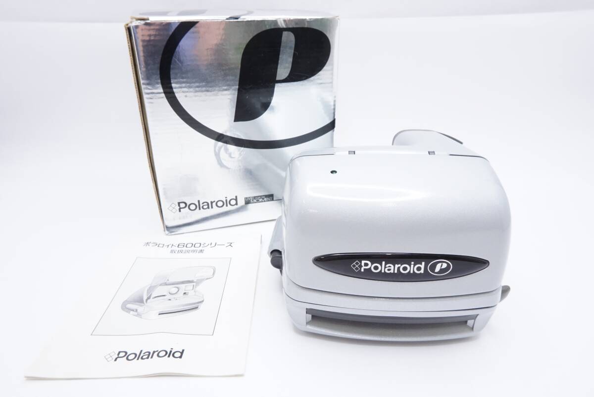 ▽Polaroid ポラロイド P600 (取説・元箱付) ジャンク品