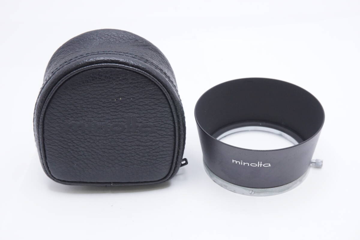 ☆MINOLTA ミノルタ D57KB メタルレンズフード (ケース付)