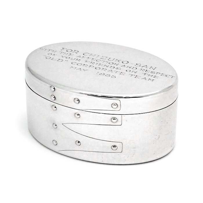 ティファニー(TIFFANY&Co.) スターリングシルバー 小物入れ ジュエリーケース SV925 ボックス アクセサリーケース マルチケース ネーム入り