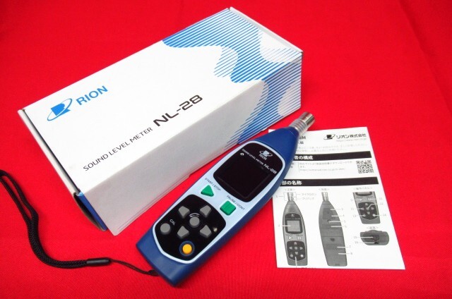 通電確認のみ RION リオン 普通騒音計 NL-28M 2024年製 令和8年6月30日まで有効 測定器 現状品 管理7KH1118I-J2